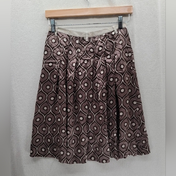 NWT KristenseN Du Nord 100% Silk Made in Italy A-line Zip $565 Skirt Size-0 - Picture 4 of 8